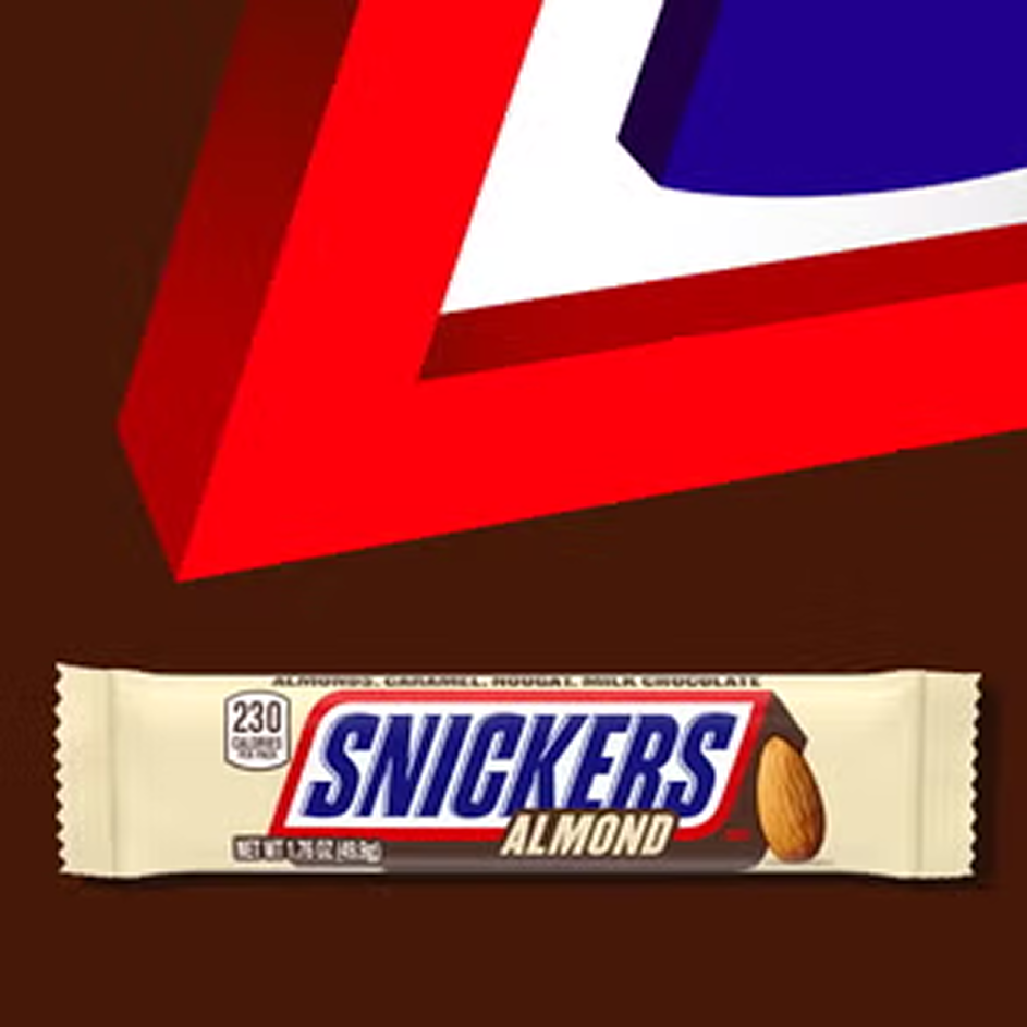 almond snicker with background